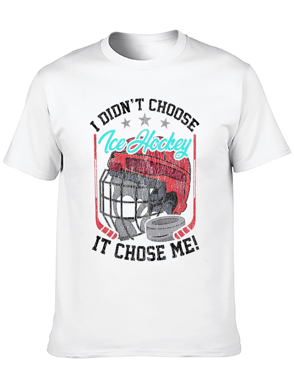Ice Hockey Graphic T-Shirt - Choose Me Design