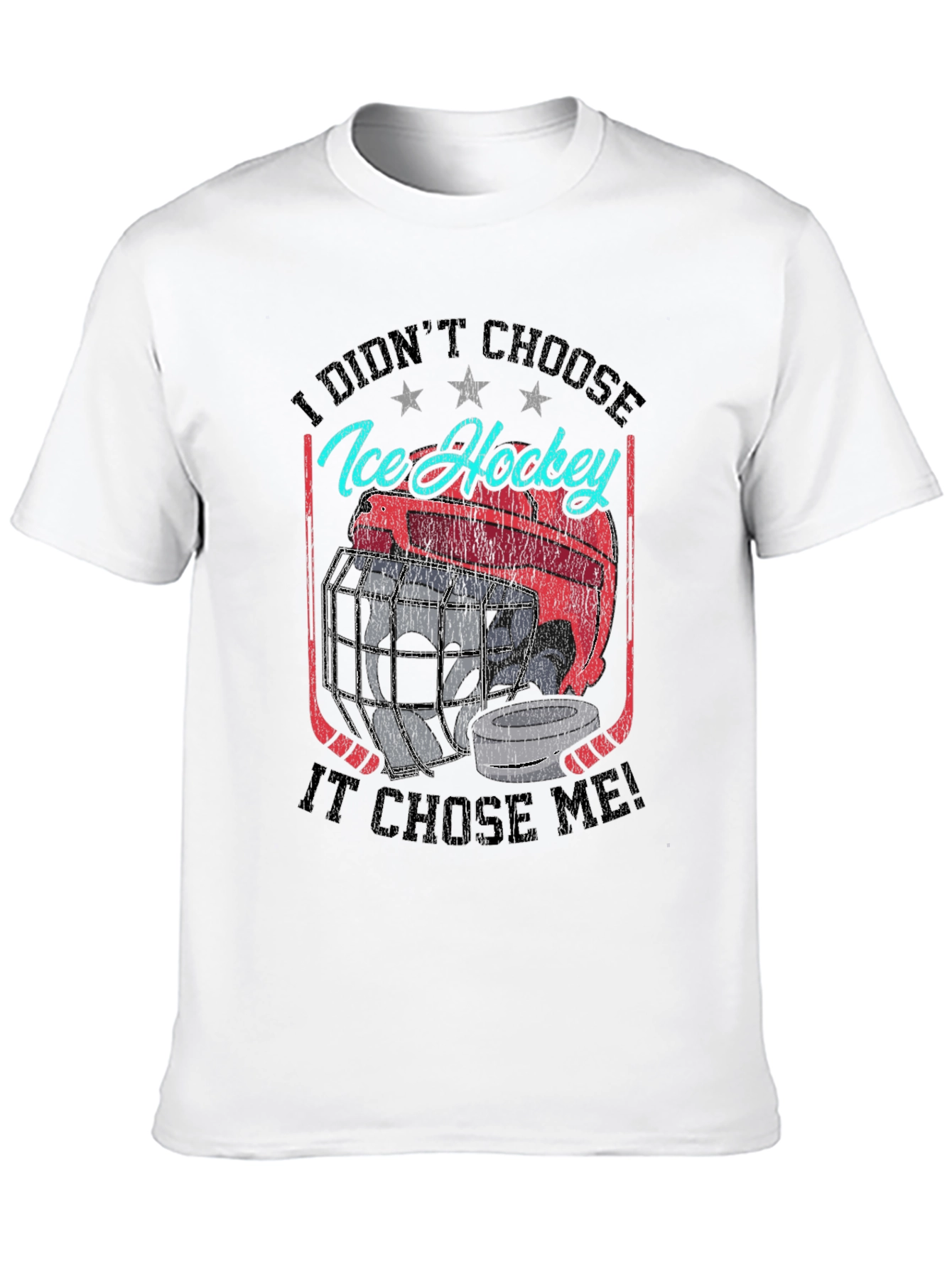 Ice Hockey Graphic T-Shirt - Choose Me Design