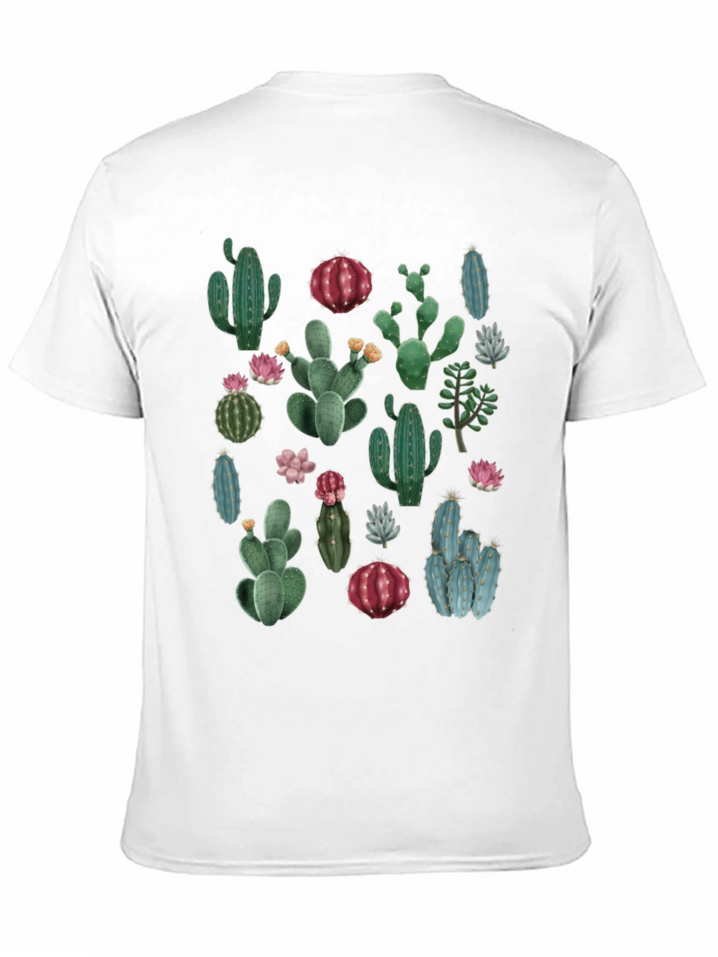 Cactus Print T-Shirt - Desert Botanical Tee