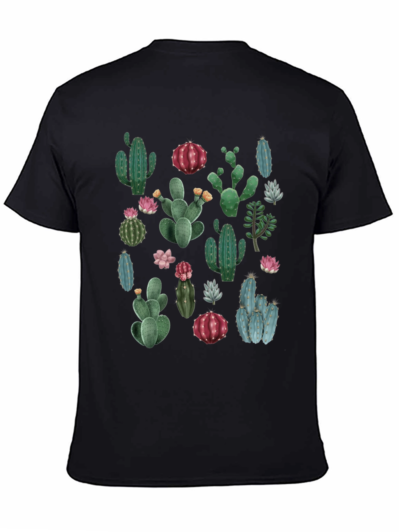 Cactus Print T-Shirt - Desert Botanical Tee