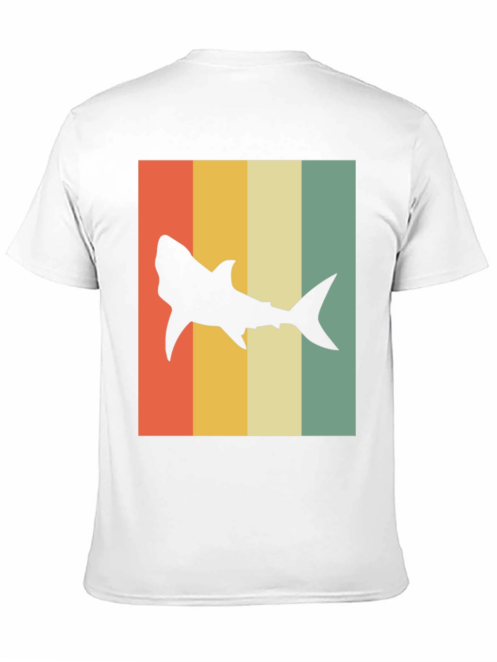 Retro Shark T-Shirt - Mens Black Tee