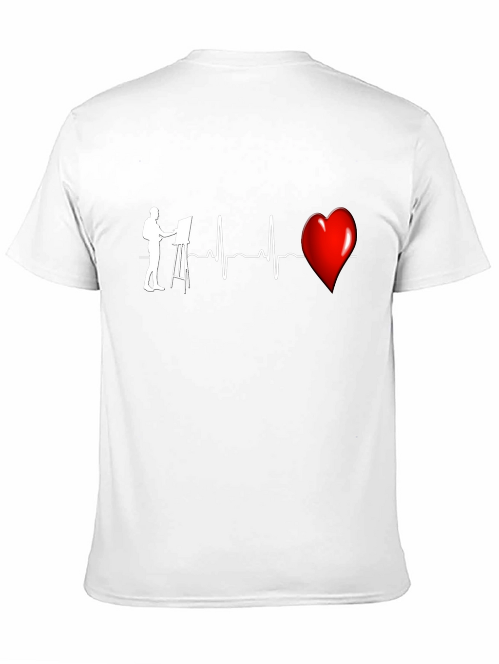 Artist Heartbeat Graphic T-Shirt - Black