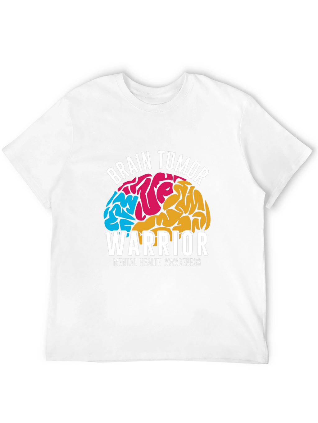 Brain Tumor Warrior Awareness Graphic T-Shirt