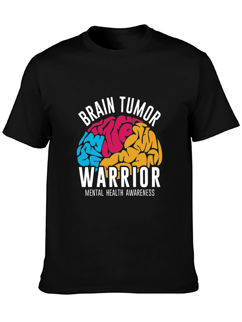Brain Tumor Warrior Awareness Graphic T-Shirt