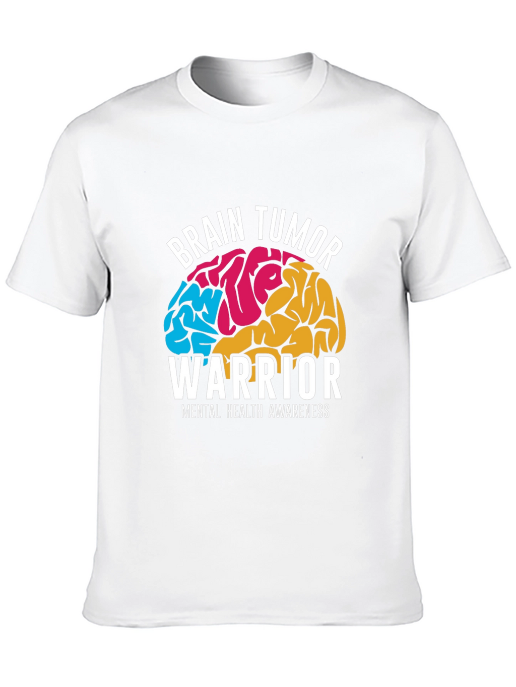 Brain Tumor Warrior Awareness Graphic T-Shirt
