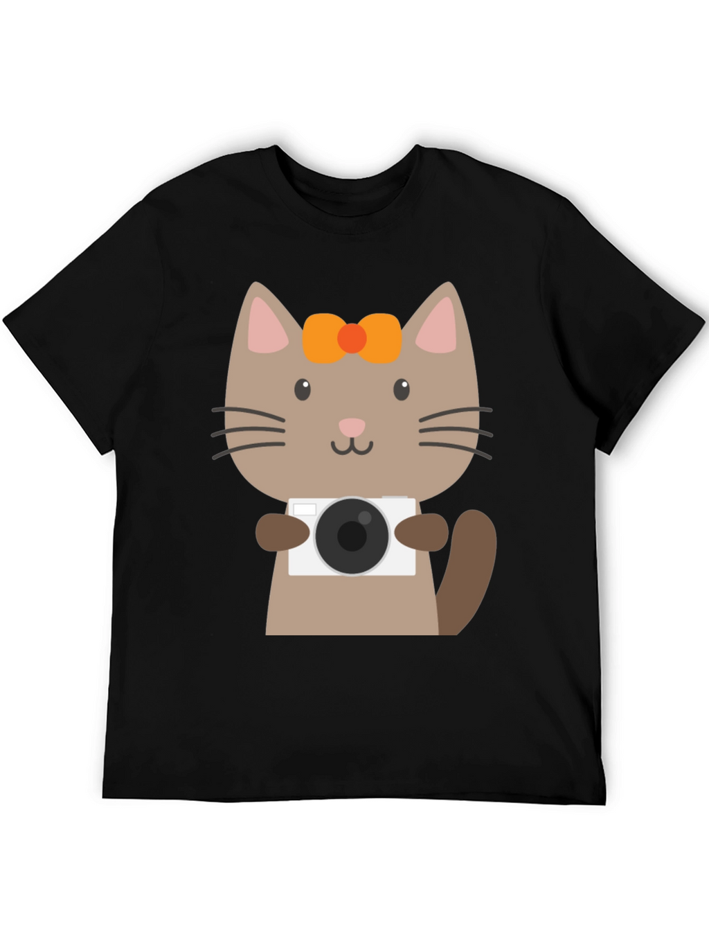 Cute Cat Photographer Graphic T-Shirt