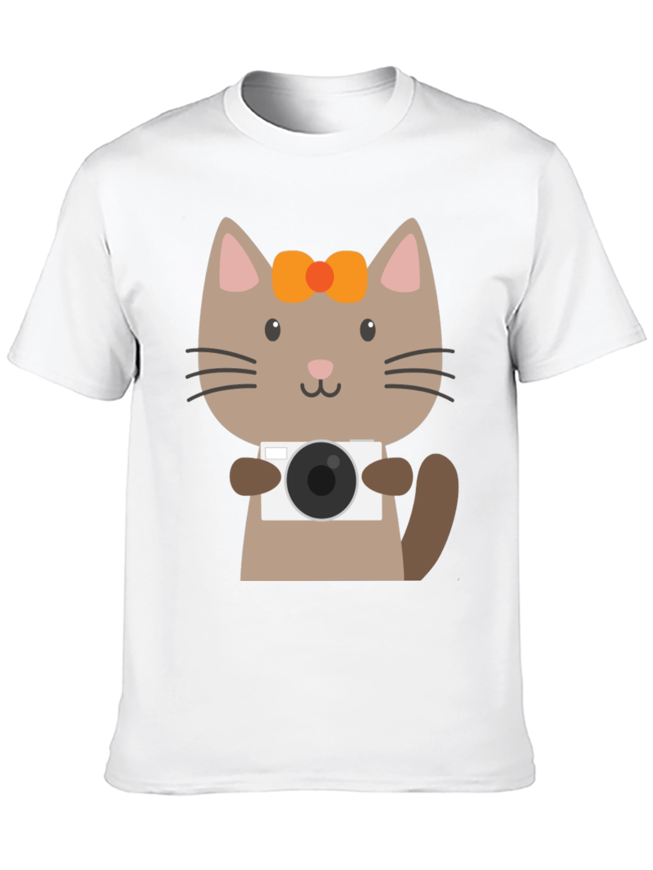 Cute Cat Photographer Graphic T-Shirt