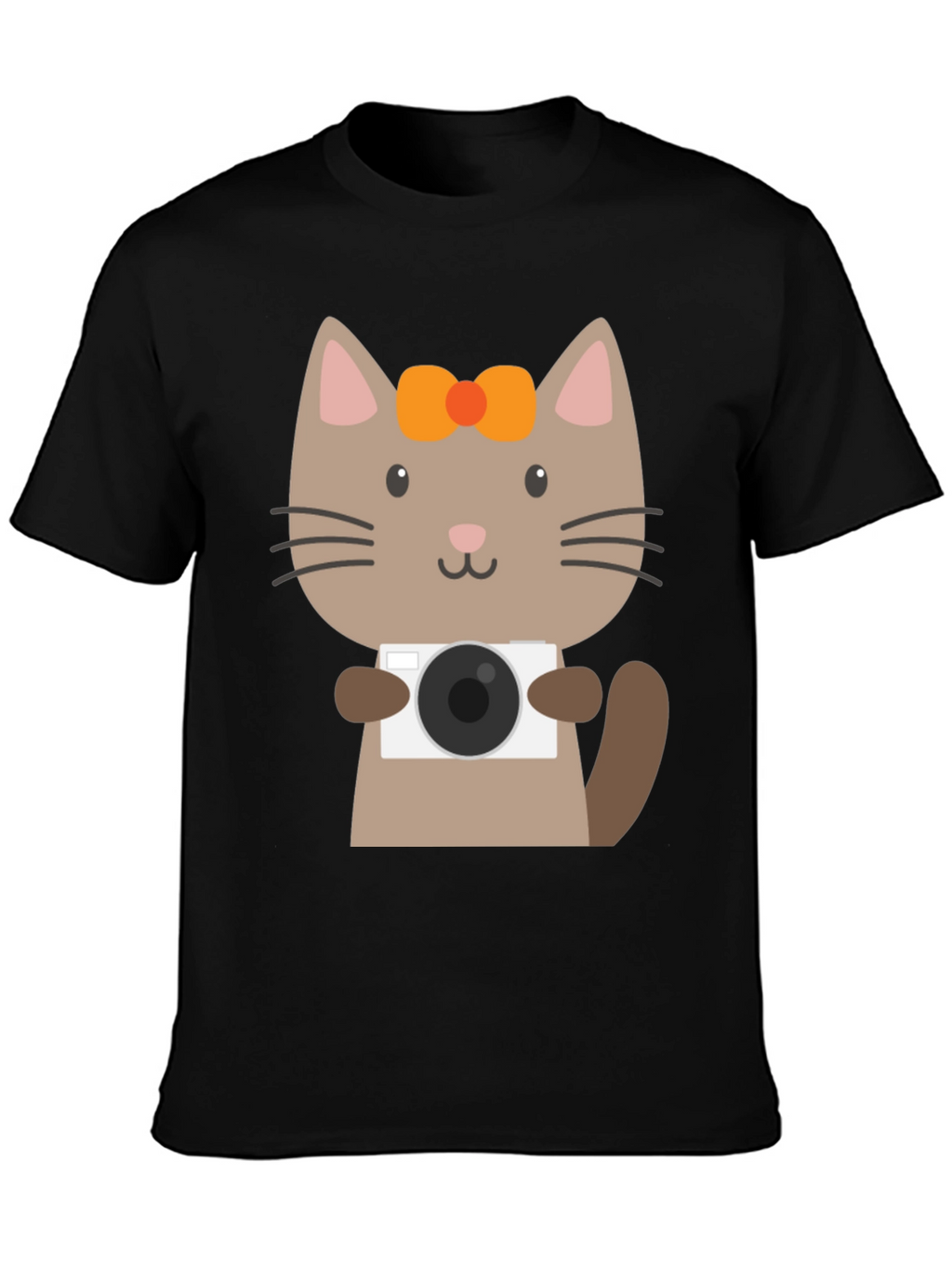 Cute Cat Photographer Graphic T-Shirt