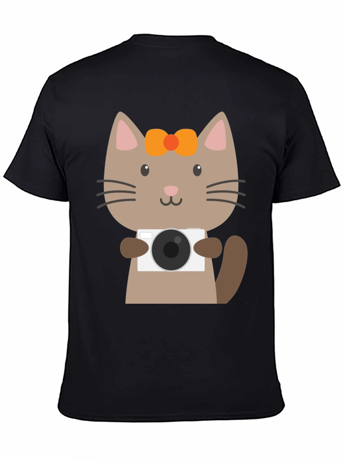 Cute Cat Photographer Graphic T-Shirt