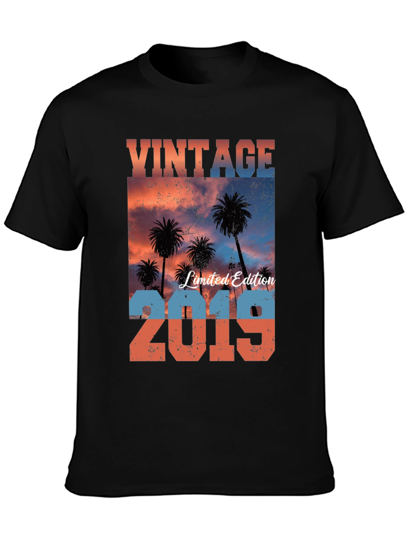 Vintage 2019 Limited Edition Palm Tree Graphic Tee