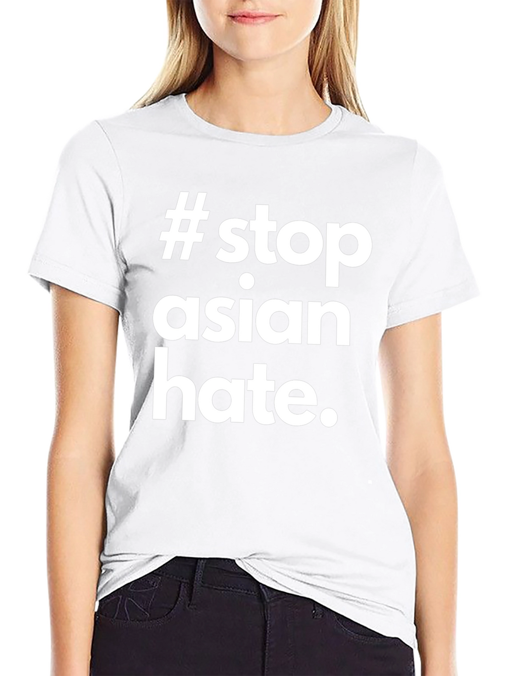 Stop Asian Hate Black T-Shirt