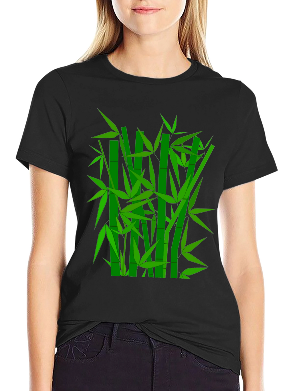 Bamboo Graphic Tee - Stylish Nature-Inspired Design