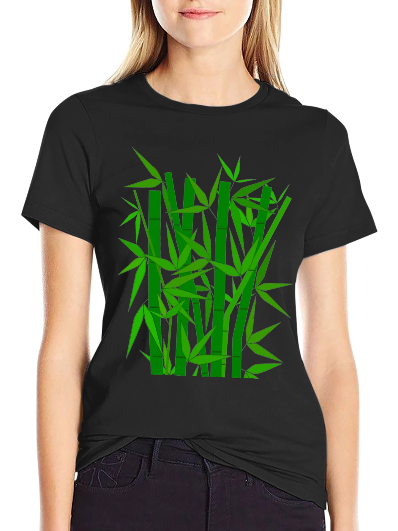Bamboo Graphic Tee - Stylish Nature-Inspired Design