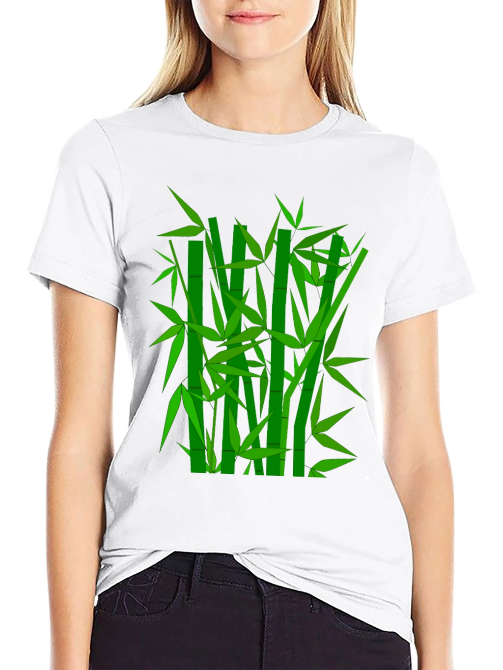 Bamboo Graphic Tee - Stylish Nature-Inspired Design
