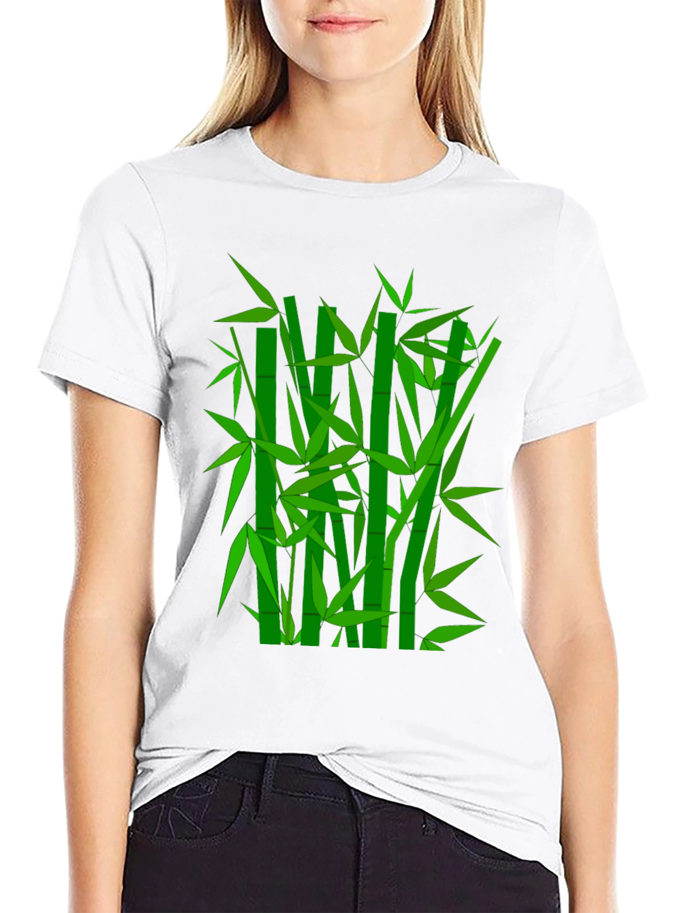 Bamboo Graphic Tee - Stylish Nature-Inspired Design