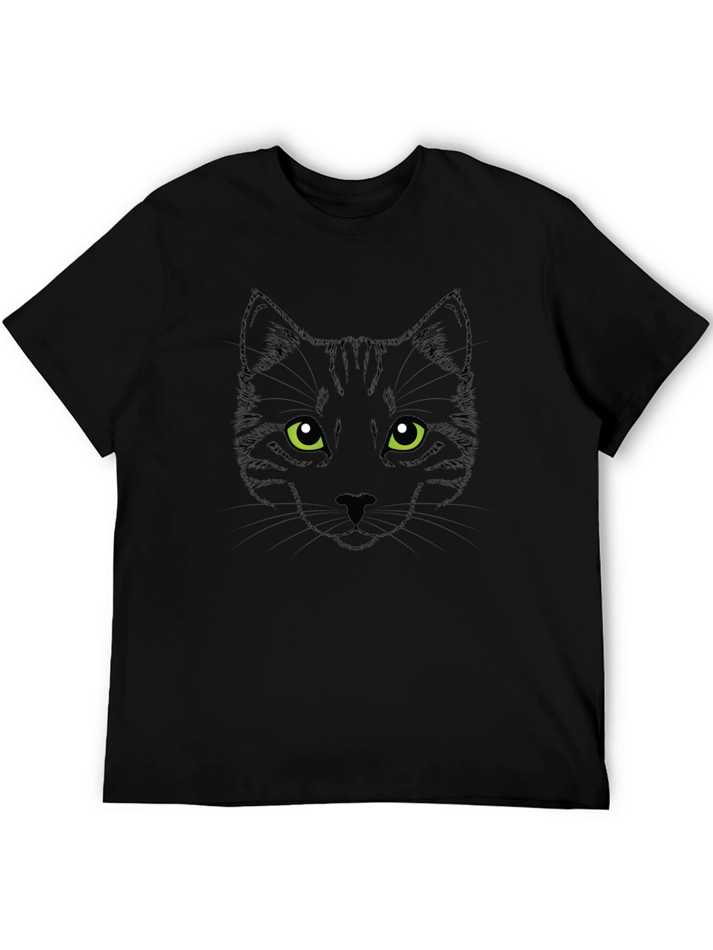 Cool Black Cat Graphic T-Shirt
