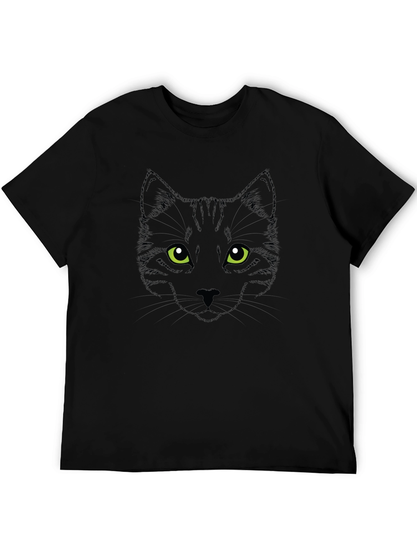 Cool Black Cat Graphic T-Shirt