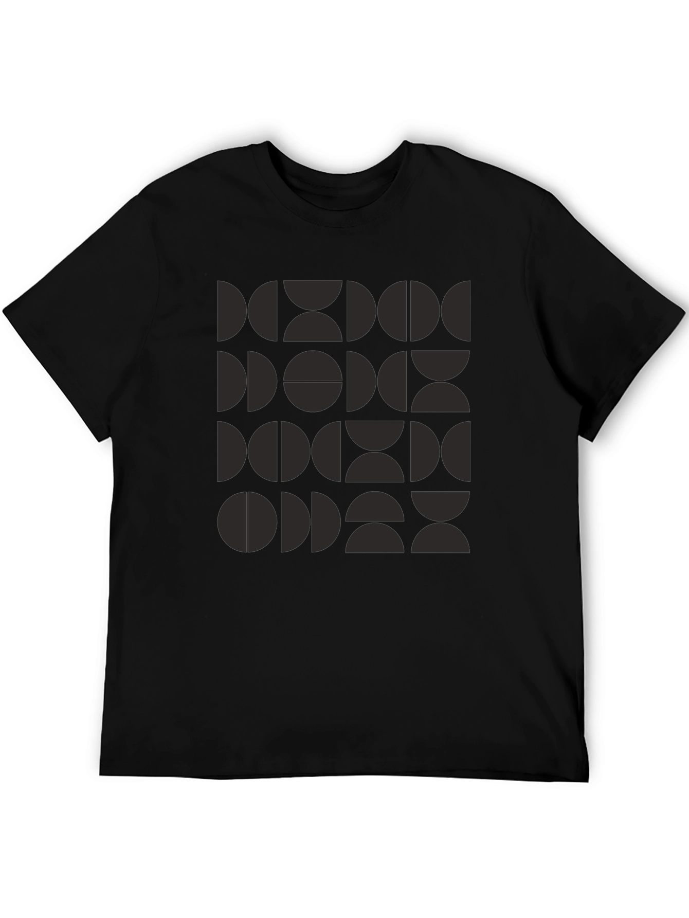 Geometric Black T-Shirt