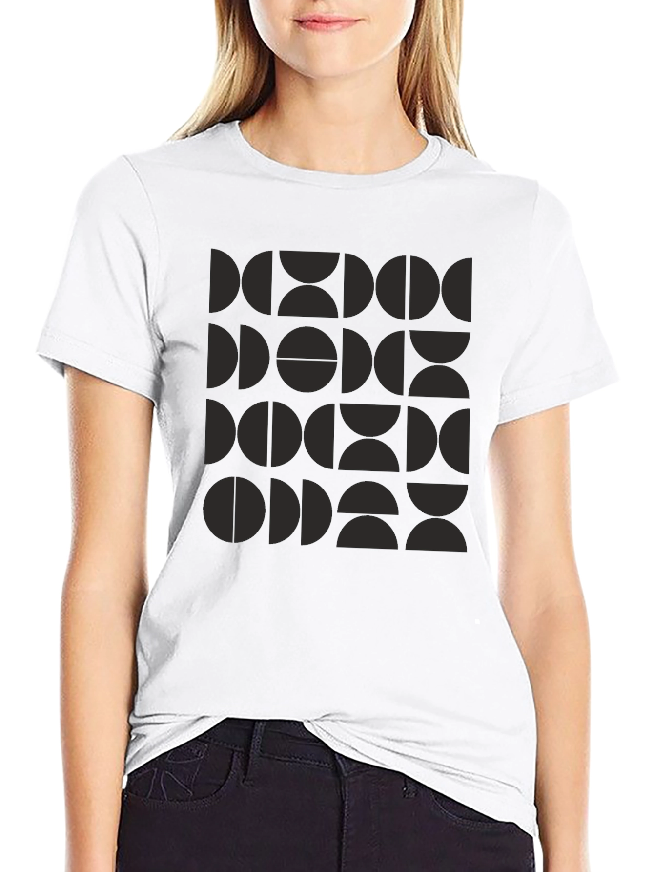 Geometric Black T-Shirt