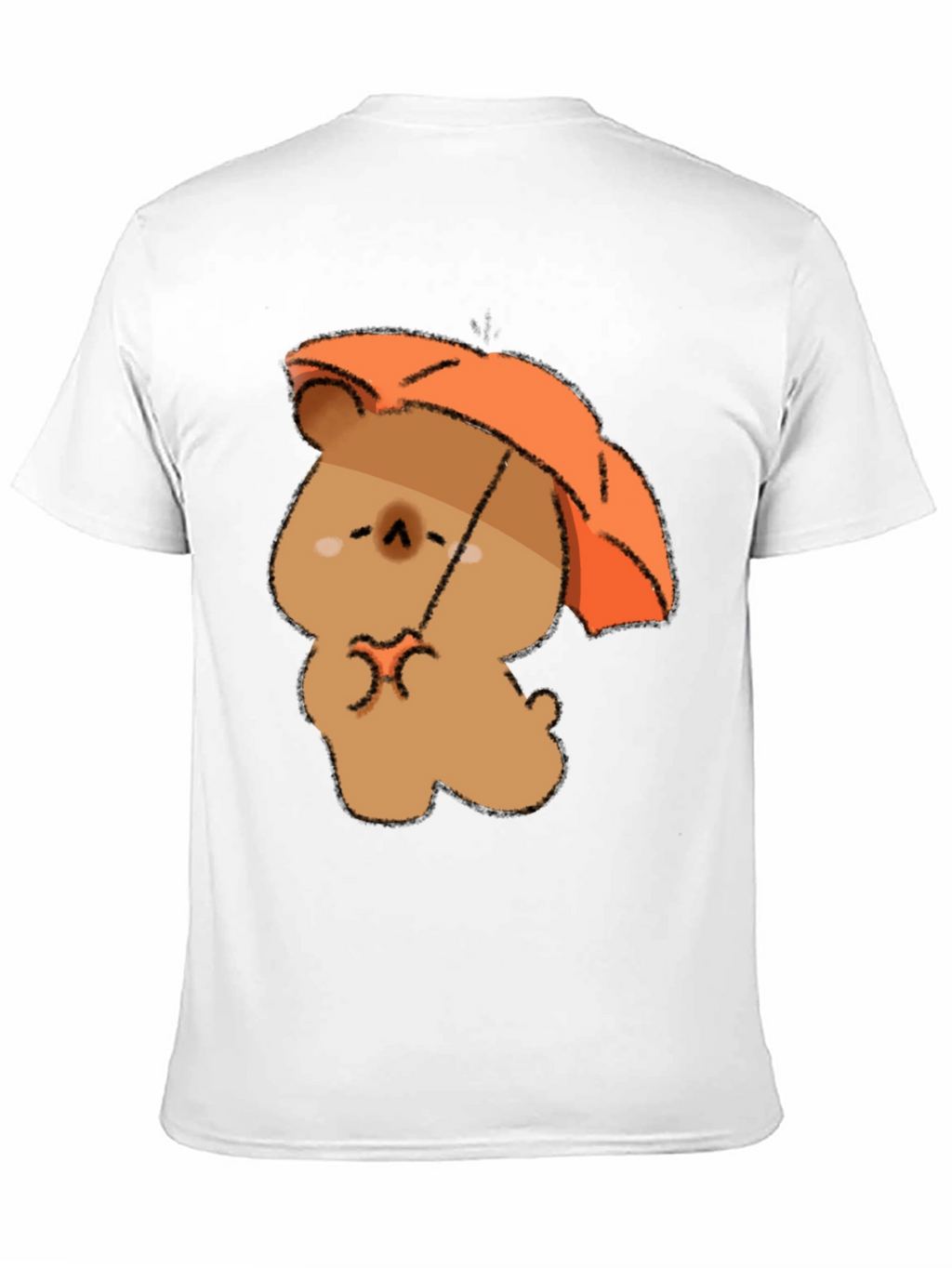 Cute Bear with Umbrella Graphic T-Shirt