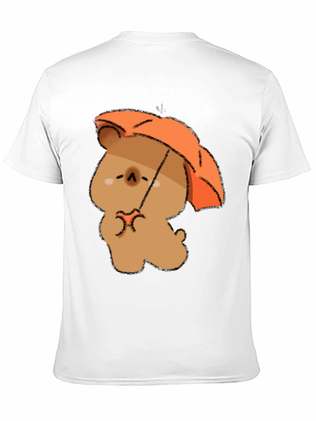 Cute Bear with Umbrella Graphic T-Shirt
