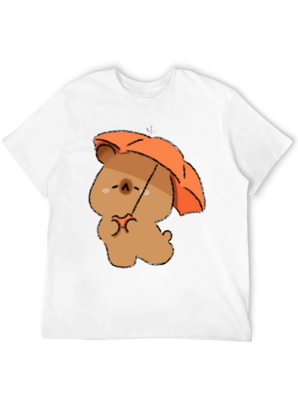 Cute Bear with Umbrella Graphic T-Shirt