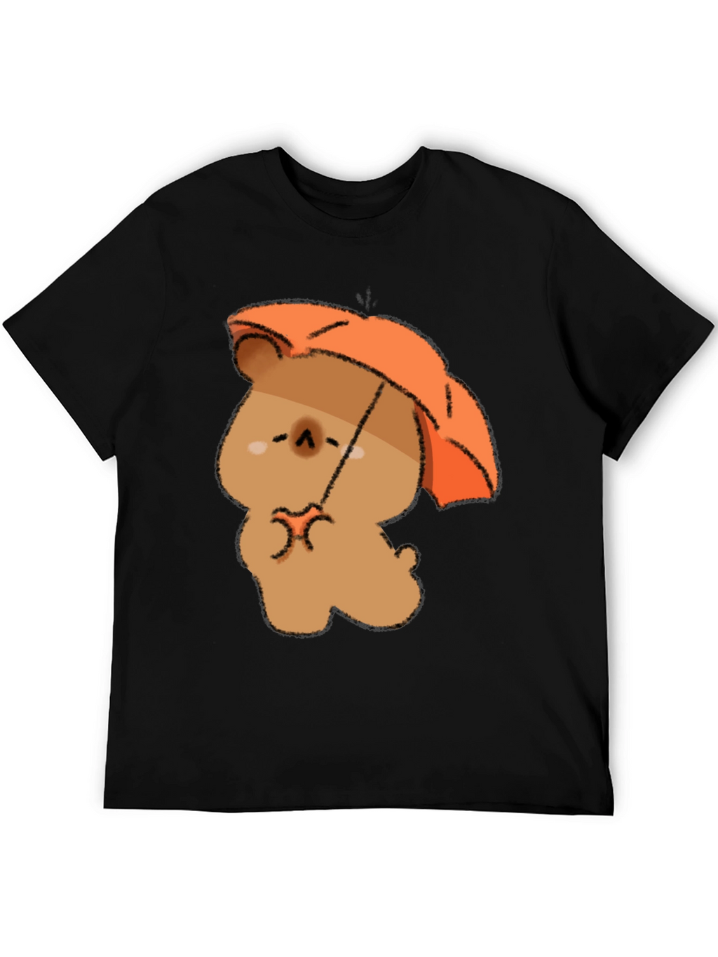 Cute Bear with Umbrella Graphic T-Shirt