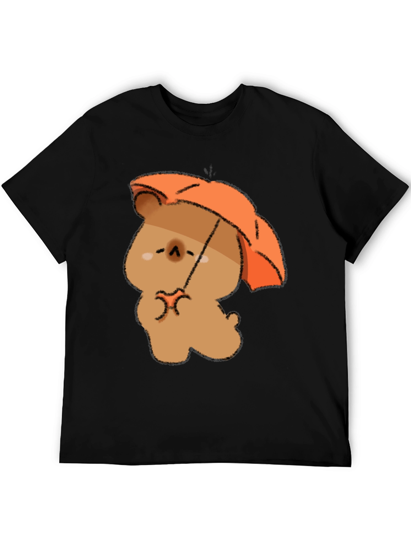 Cute Bear with Umbrella Graphic T-Shirt