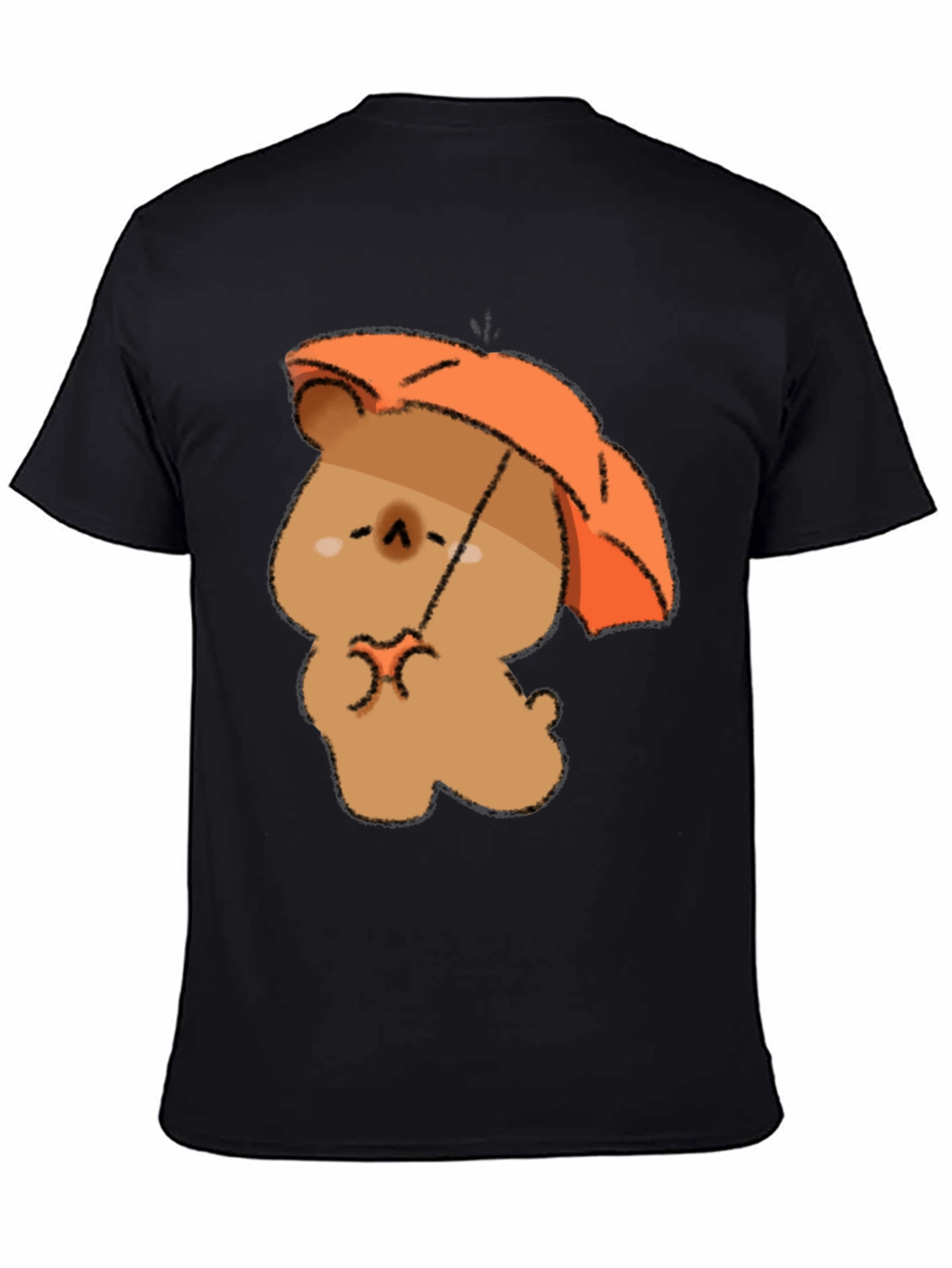 Cute Bear with Umbrella Graphic T-Shirt