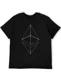 Ethereum Logo Black T-Shirt Crypto Blockchain Tee