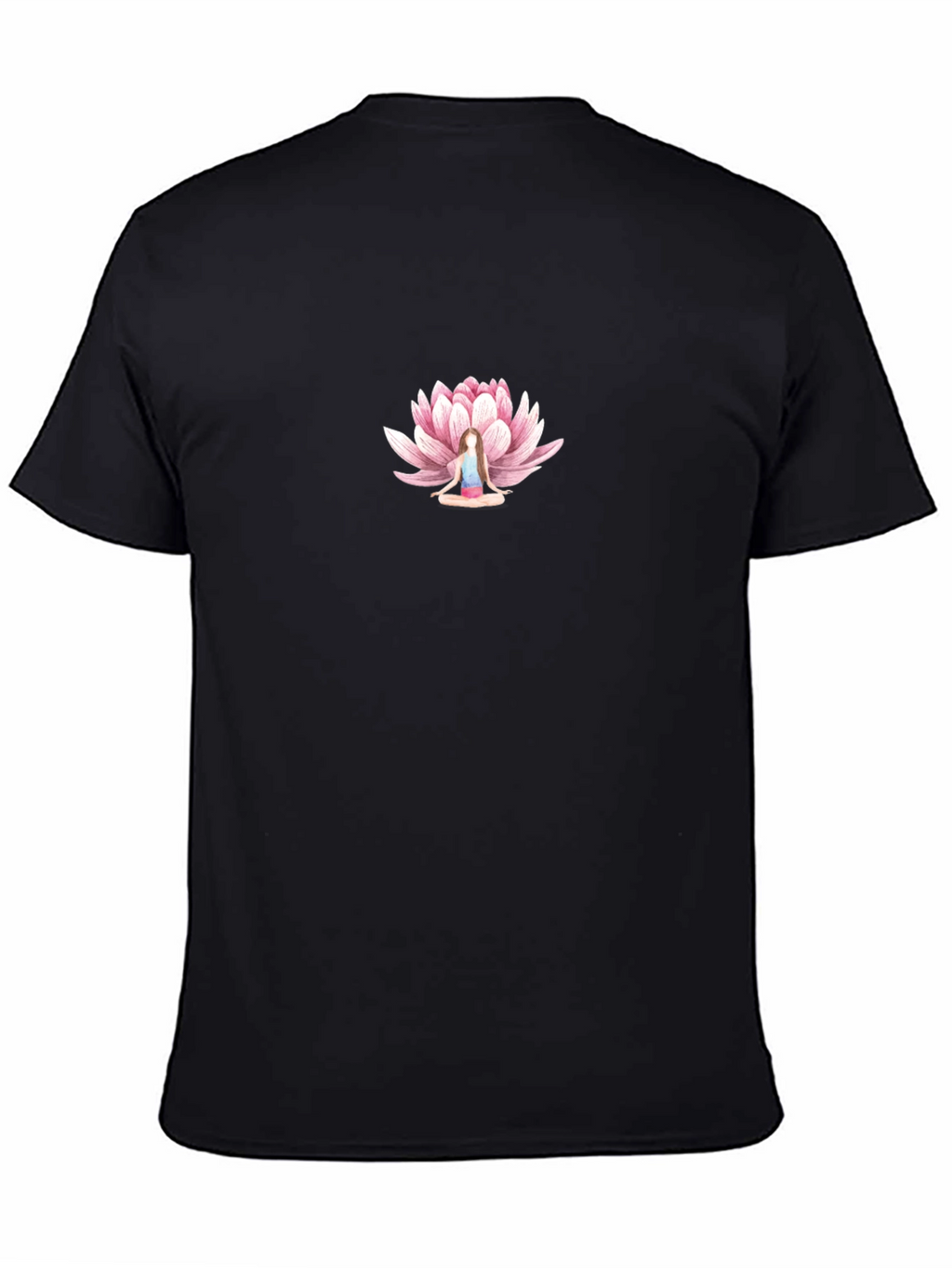 Lotus Meditation Graphic Tee - Black