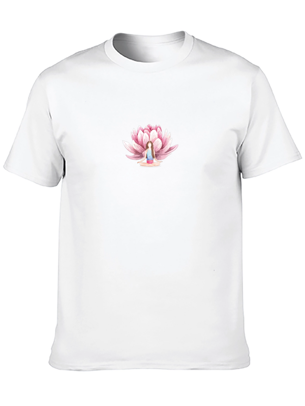Lotus Meditation Graphic Tee - Black