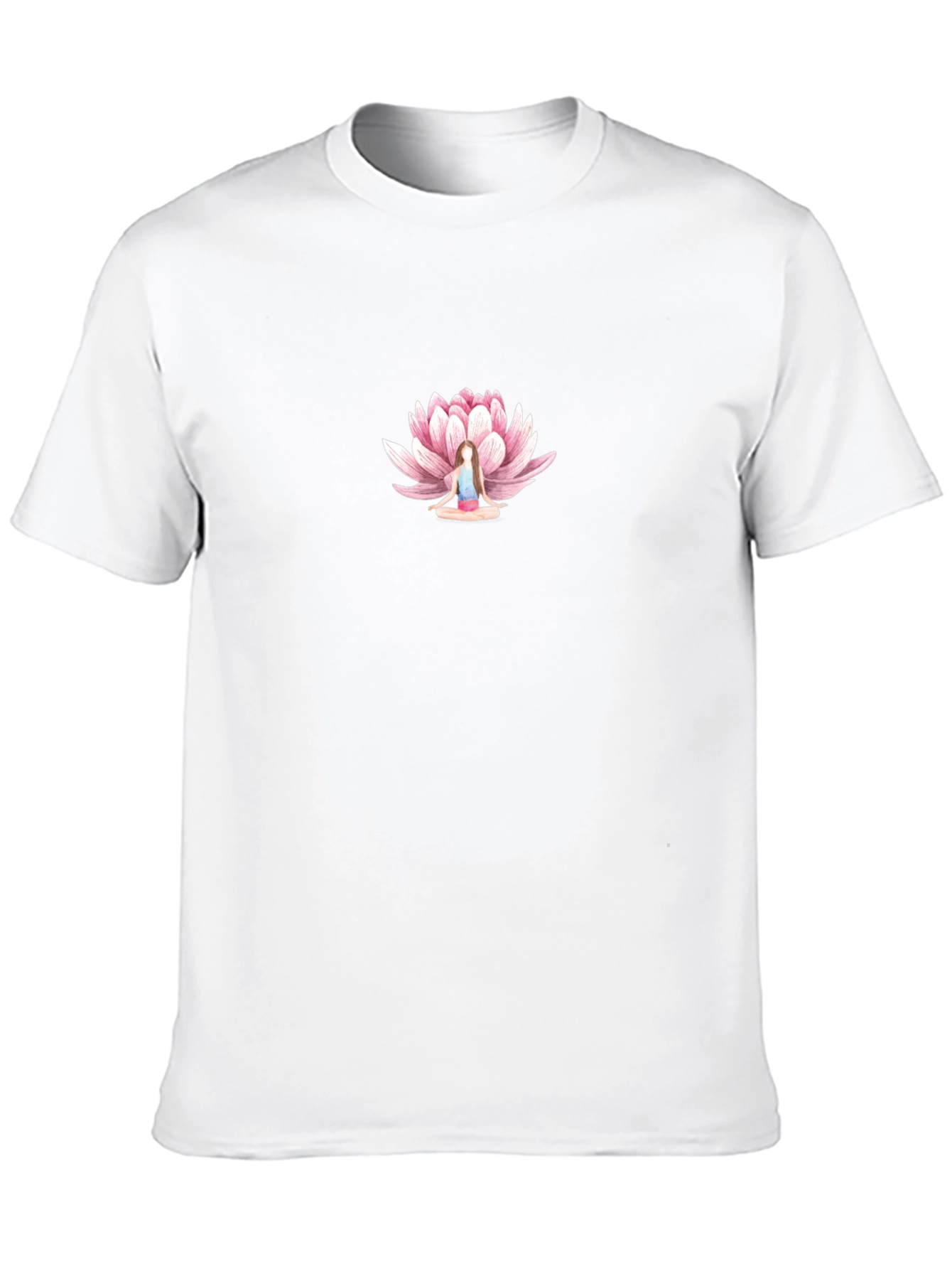 Lotus Meditation Graphic Tee - Black