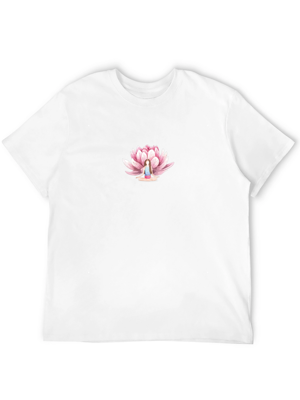 Lotus Meditation Graphic Tee - Black