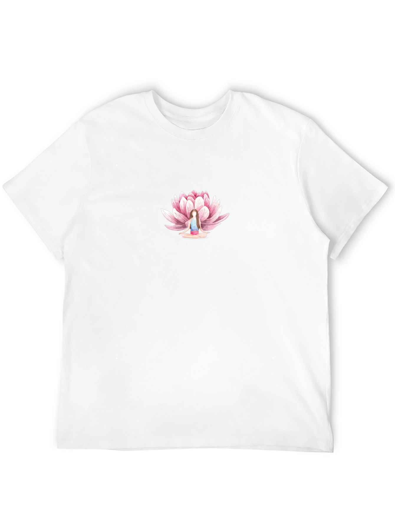 Lotus Meditation Graphic Tee - Black