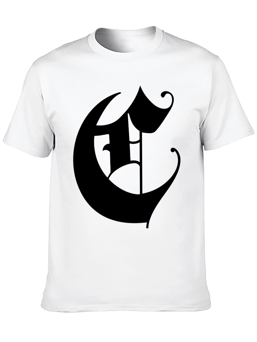 Monogram C Black T-Shirt - Classic Letter Design