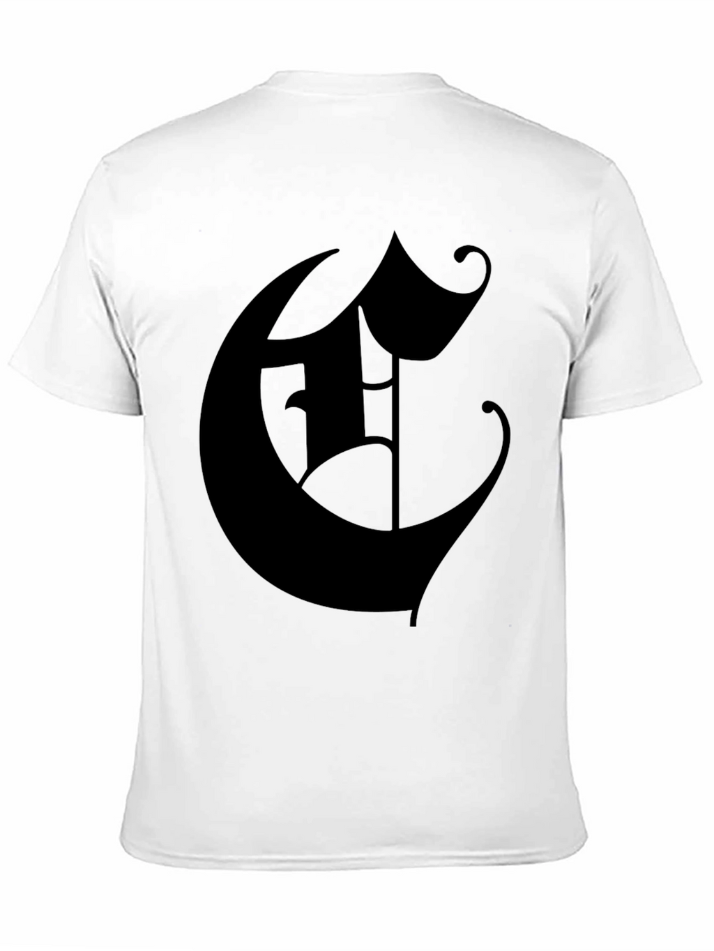Monogram C Black T-Shirt - Classic Letter Design