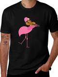 Flamingo Violinist Graphic Tee