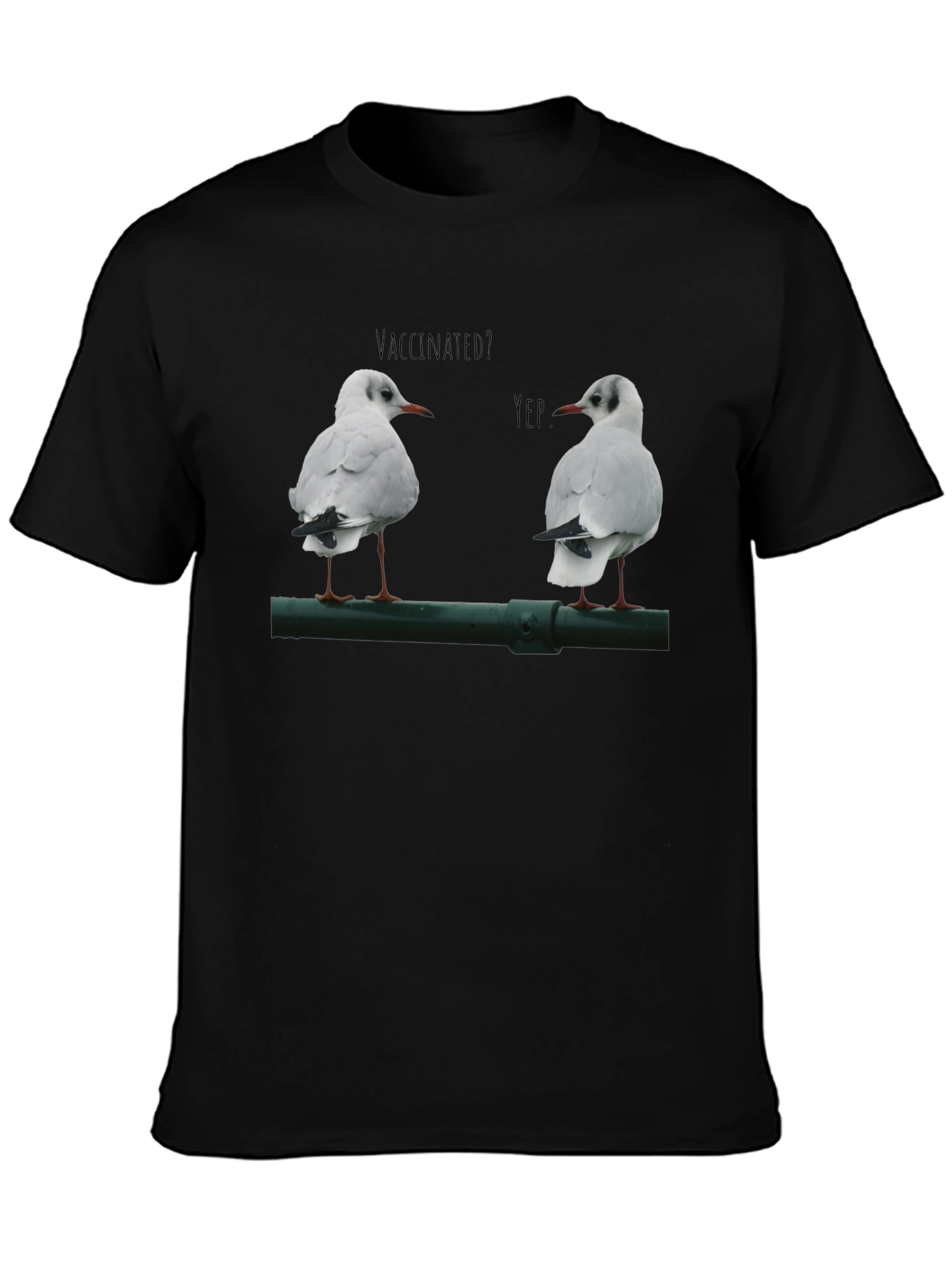 Vaccinated Seagulls Graphic T-Shirt