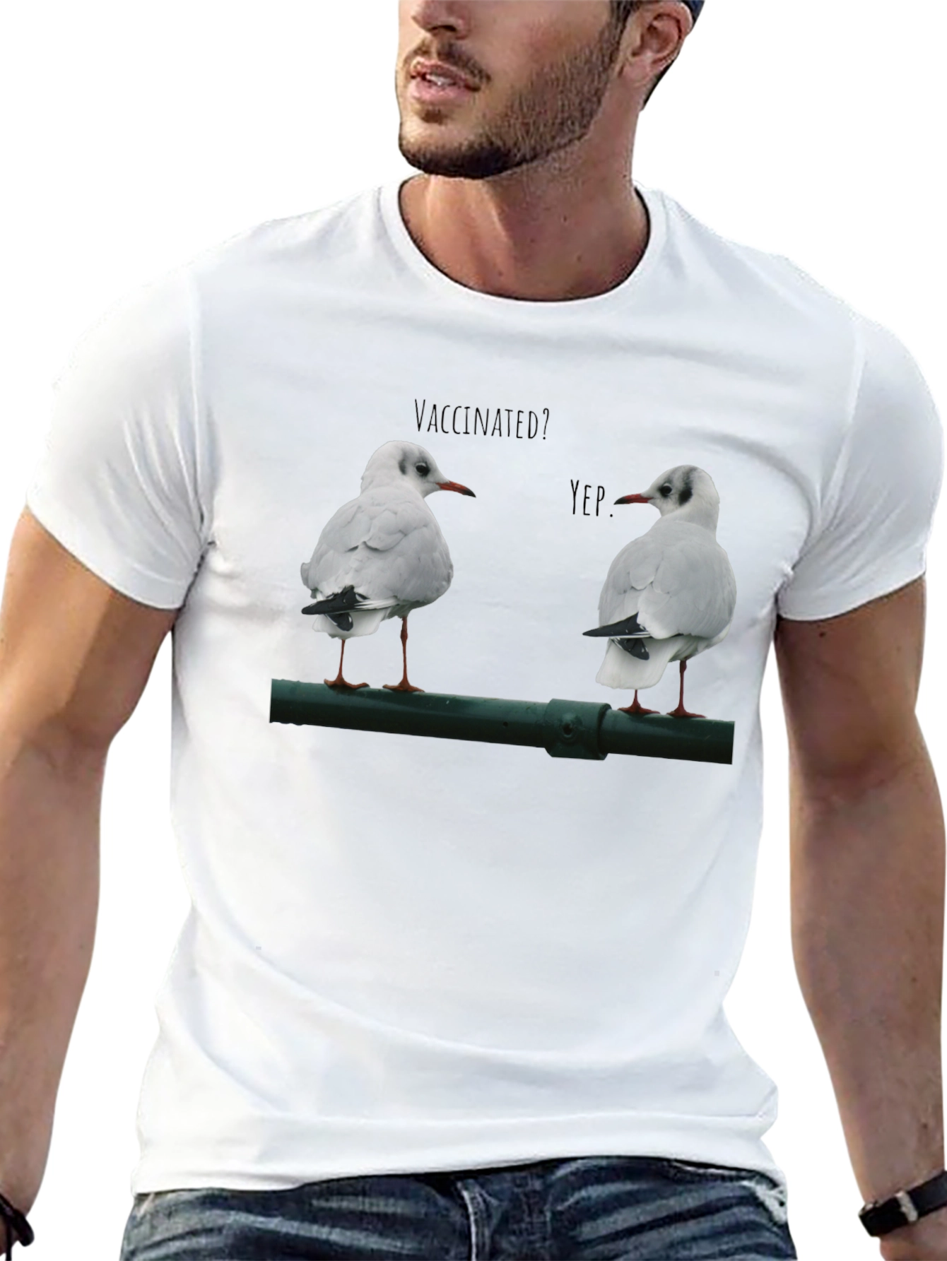 Vaccinated Seagulls Graphic T-Shirt