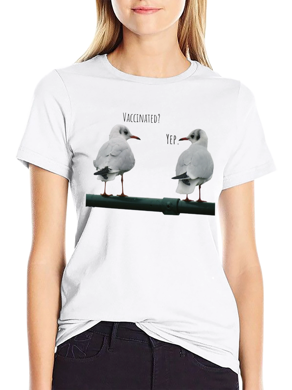 Vaccinated Seagulls Graphic T-Shirt