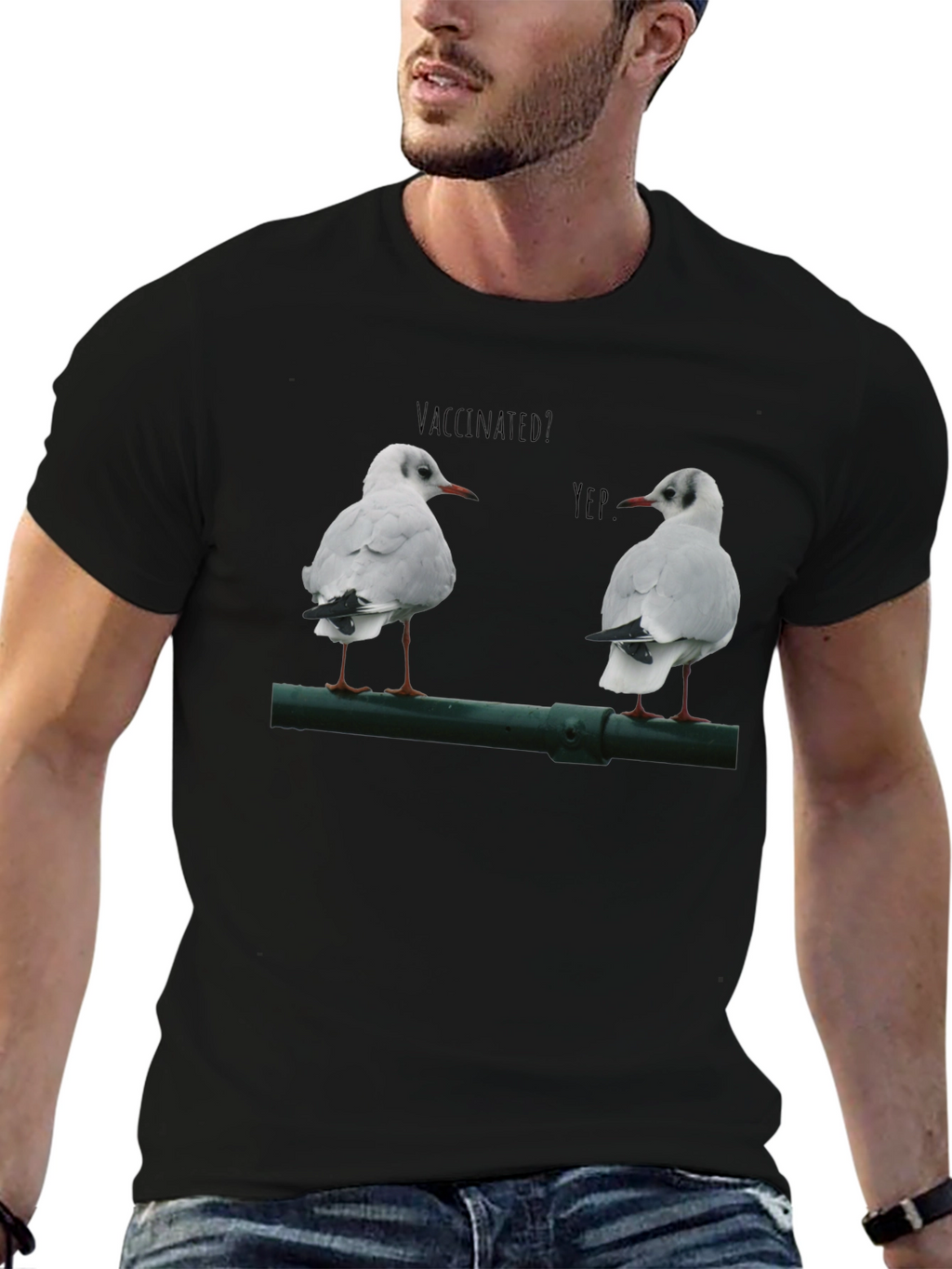 Vaccinated Seagulls Graphic T-Shirt