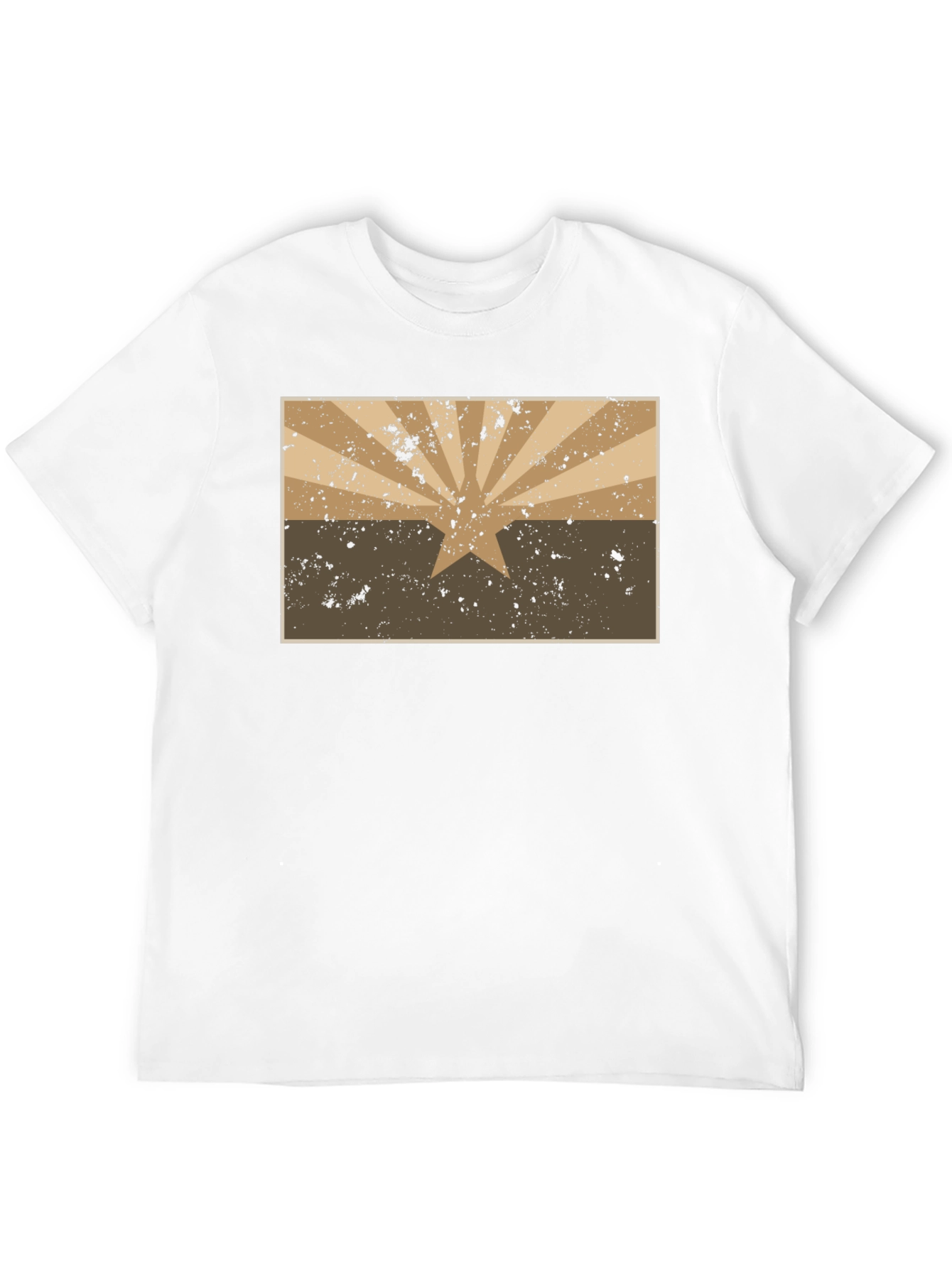 Arizona Flag Graphic Tee - Distressed Style
