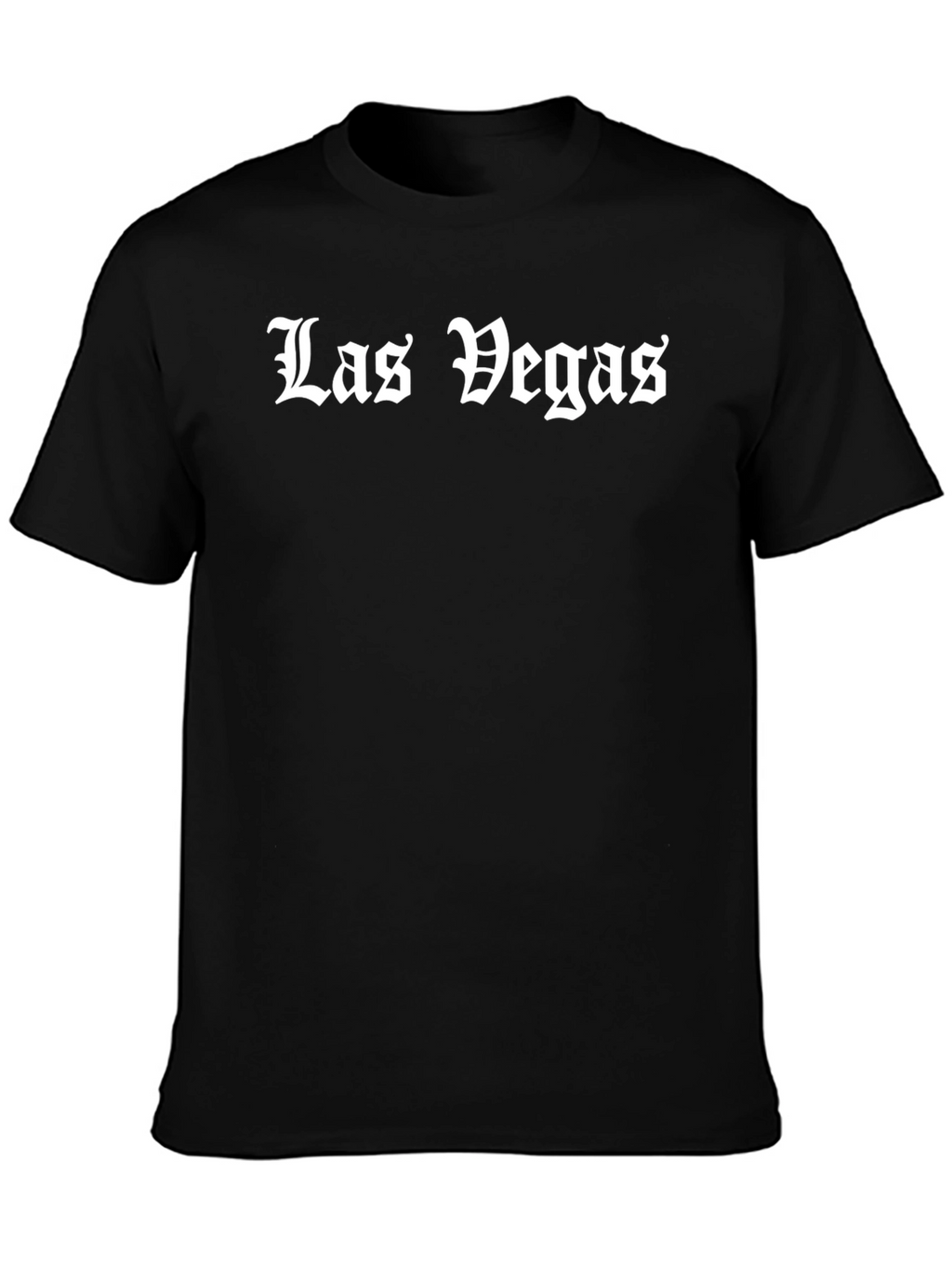 Las Vegas Black Graphic Tee - Bold Statement T-Shirt