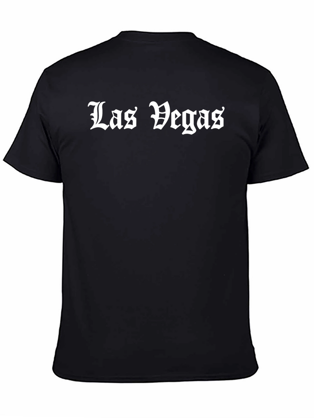 Las Vegas Black Graphic Tee - Bold Statement T-Shirt