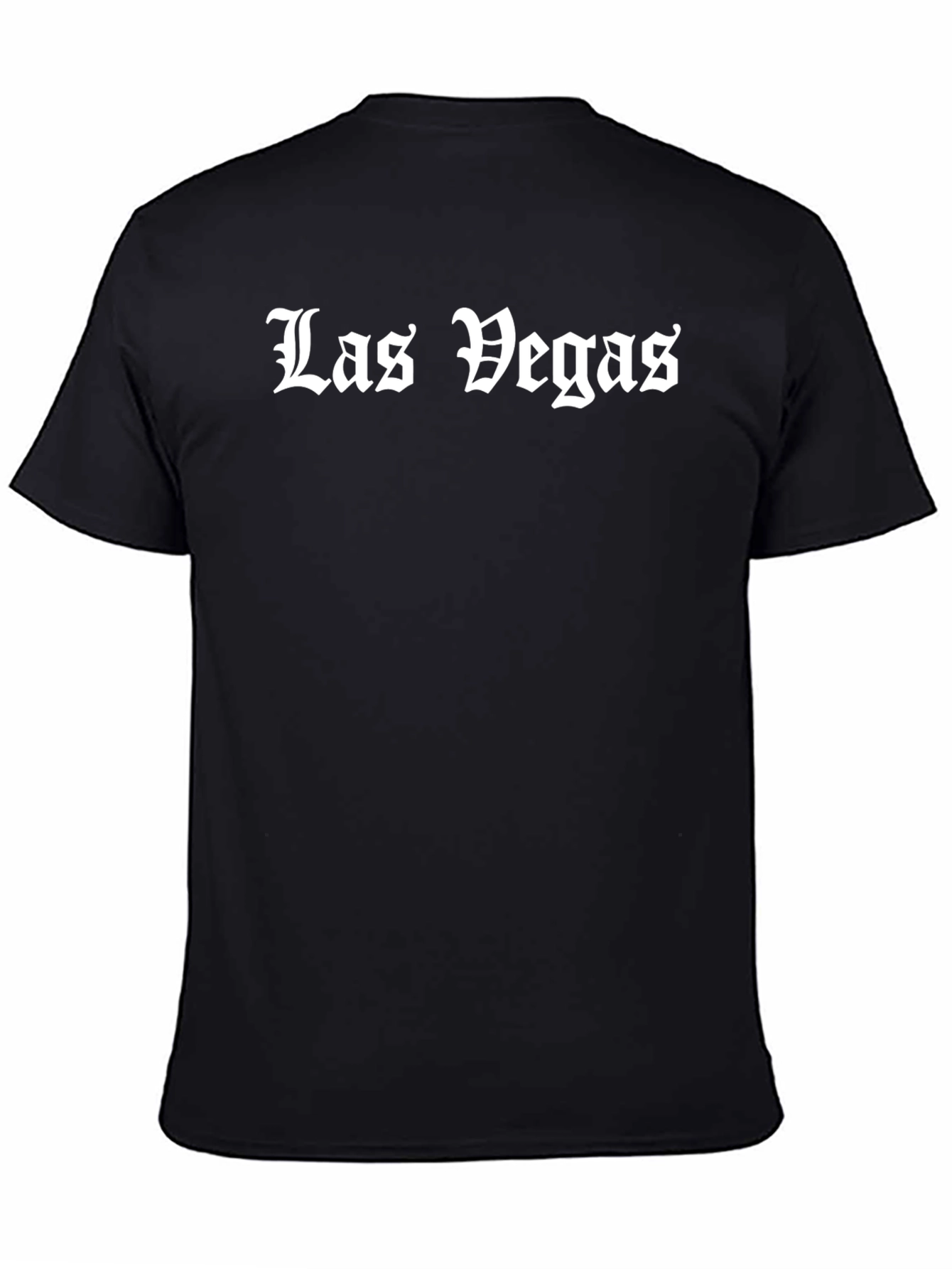 Las Vegas Black Graphic Tee - Bold Statement T-Shirt