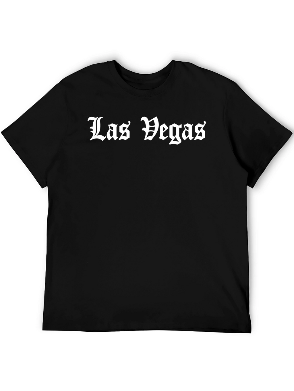 Las Vegas Black Graphic Tee - Bold Statement T-Shirt