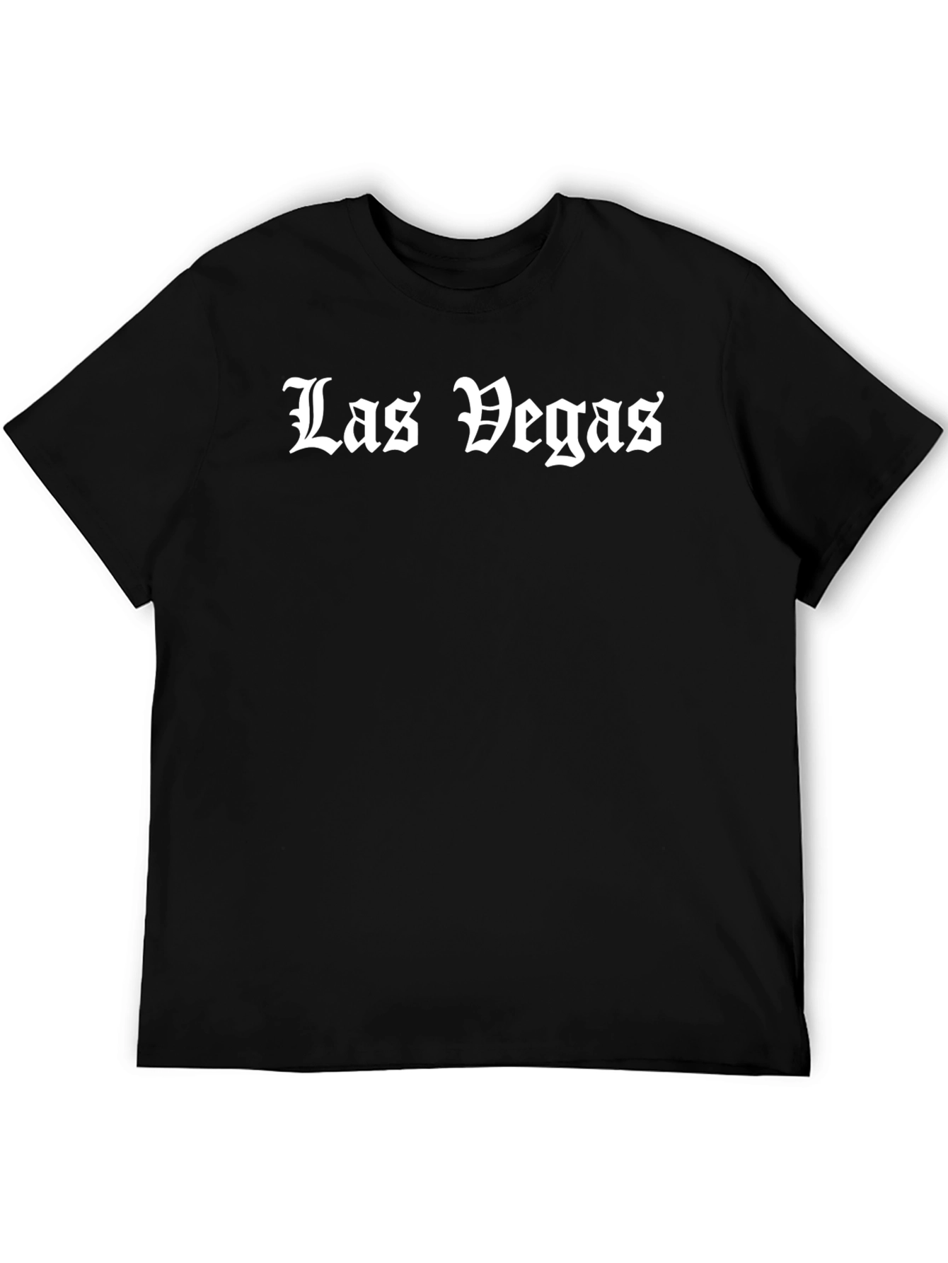 Las Vegas Black Graphic Tee - Bold Statement T-Shirt