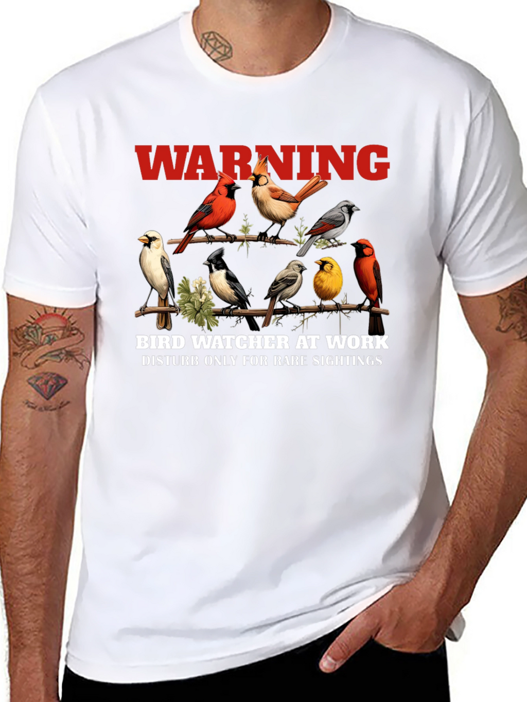 Bird Watcher T-Shirt - Unique Bird Design