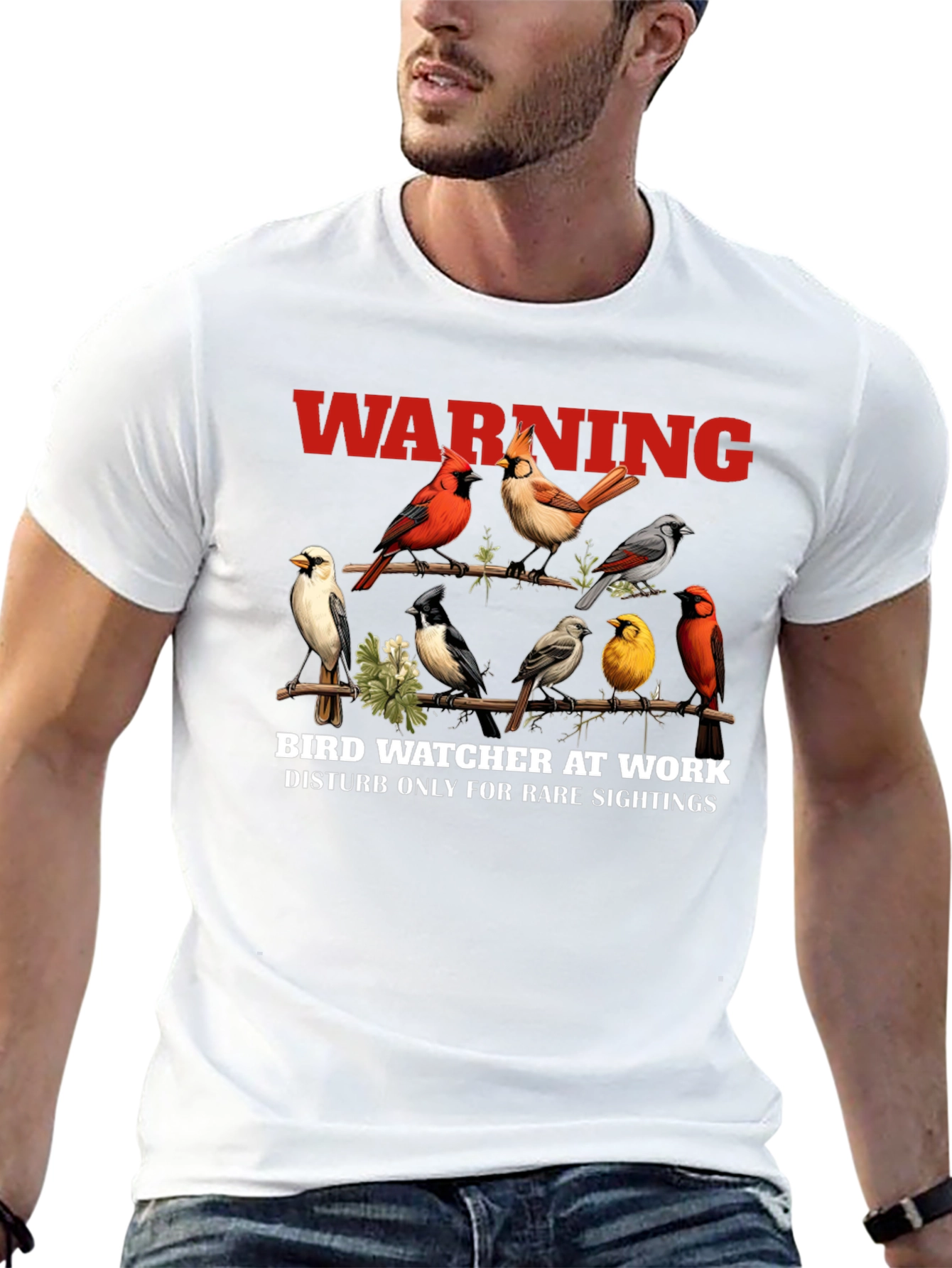 Bird Watcher T-Shirt - Unique Bird Design